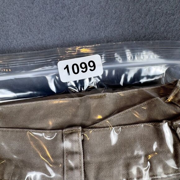 J Crew Pants Men 33x32 (Actual 32x30) Tan Beige Chino Flannel Lined Pleated - Picture 12 of 12